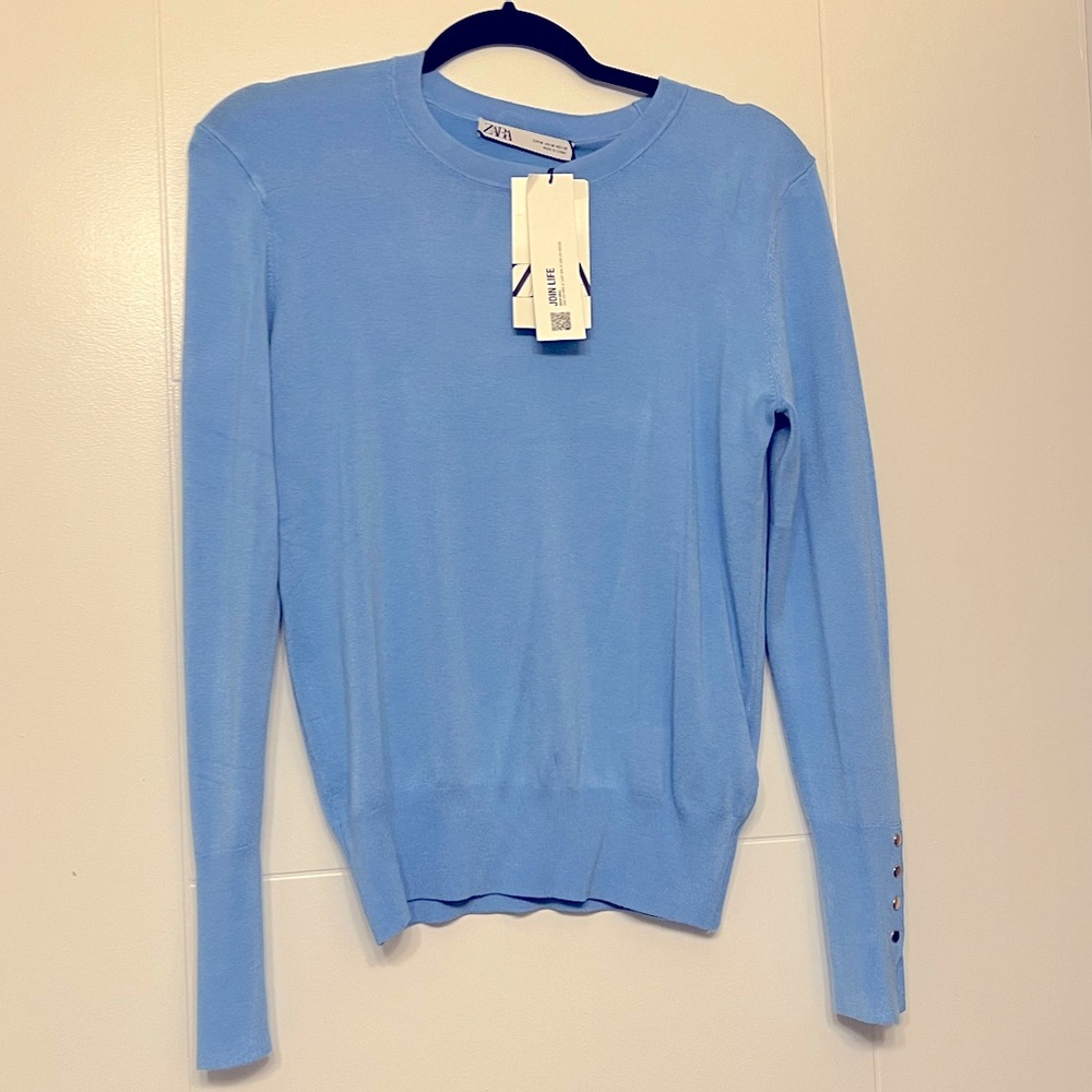 Zara periwinkle blue sweater
